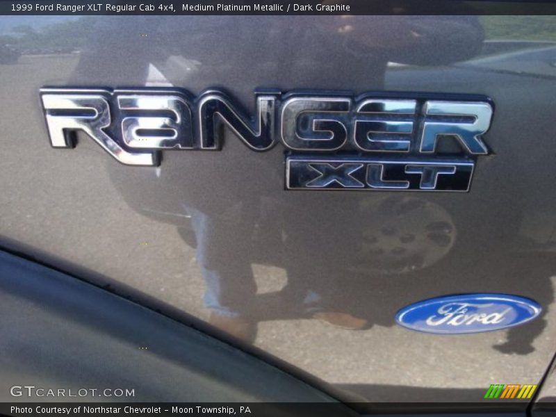 Medium Platinum Metallic / Dark Graphite 1999 Ford Ranger XLT Regular Cab 4x4