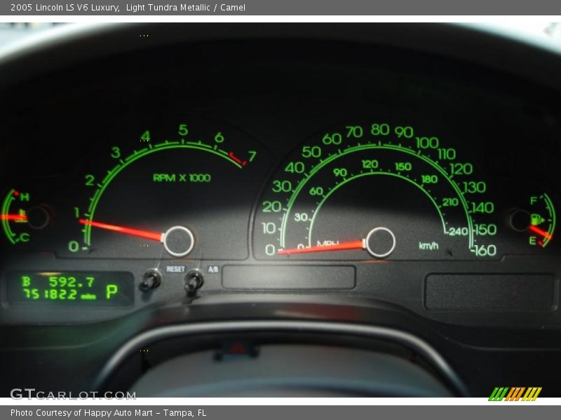 Light Tundra Metallic / Camel 2005 Lincoln LS V6 Luxury