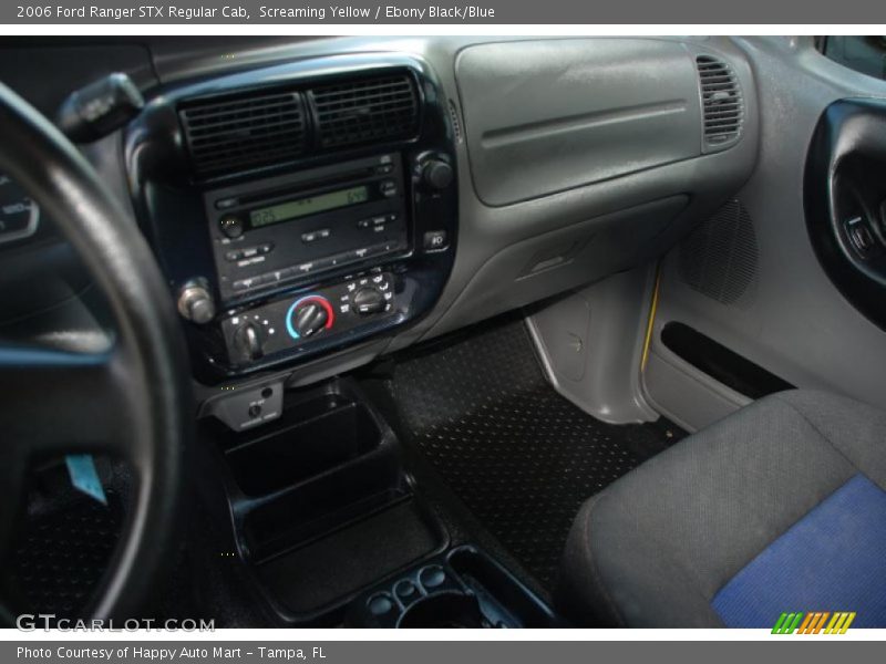 Screaming Yellow / Ebony Black/Blue 2006 Ford Ranger STX Regular Cab