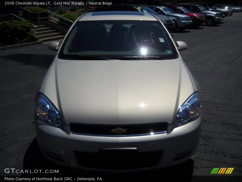 Gold Mist Metallic / Neutral Beige 2008 Chevrolet Impala LT