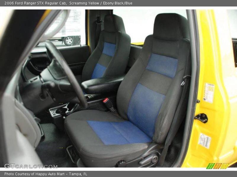 Screaming Yellow / Ebony Black/Blue 2006 Ford Ranger STX Regular Cab
