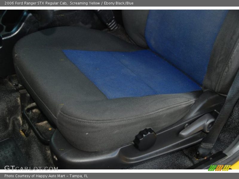Screaming Yellow / Ebony Black/Blue 2006 Ford Ranger STX Regular Cab