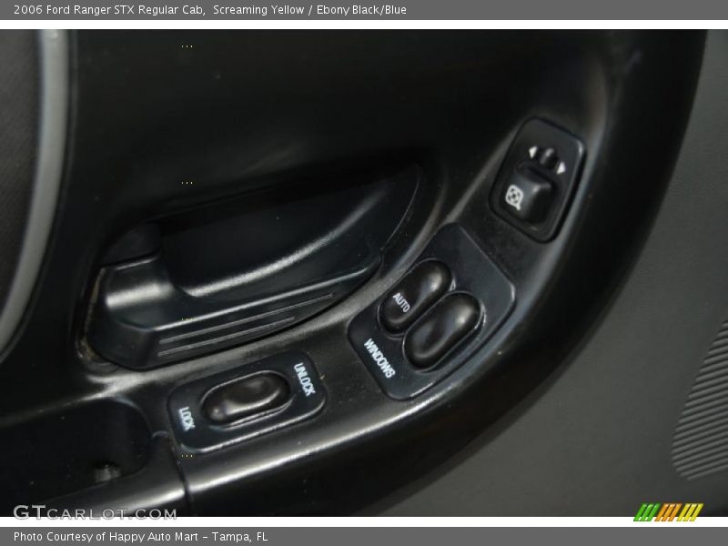 Screaming Yellow / Ebony Black/Blue 2006 Ford Ranger STX Regular Cab