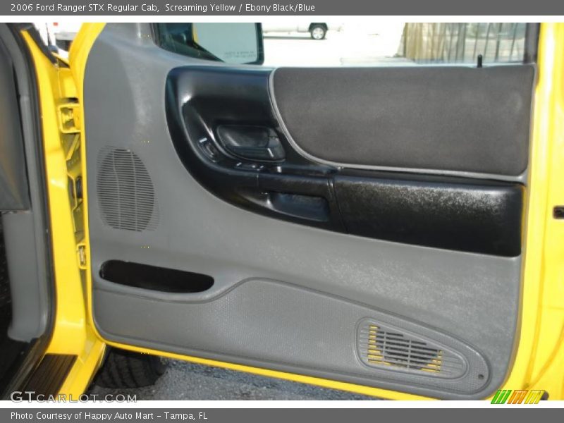 Screaming Yellow / Ebony Black/Blue 2006 Ford Ranger STX Regular Cab