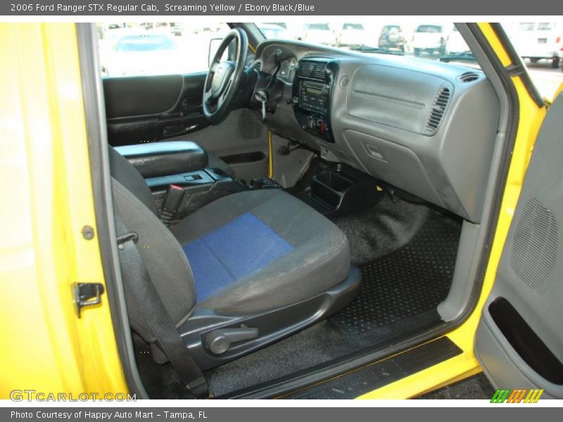 Screaming Yellow / Ebony Black/Blue 2006 Ford Ranger STX Regular Cab