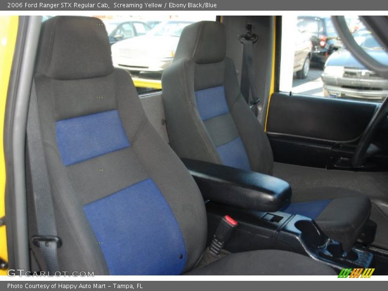 Screaming Yellow / Ebony Black/Blue 2006 Ford Ranger STX Regular Cab