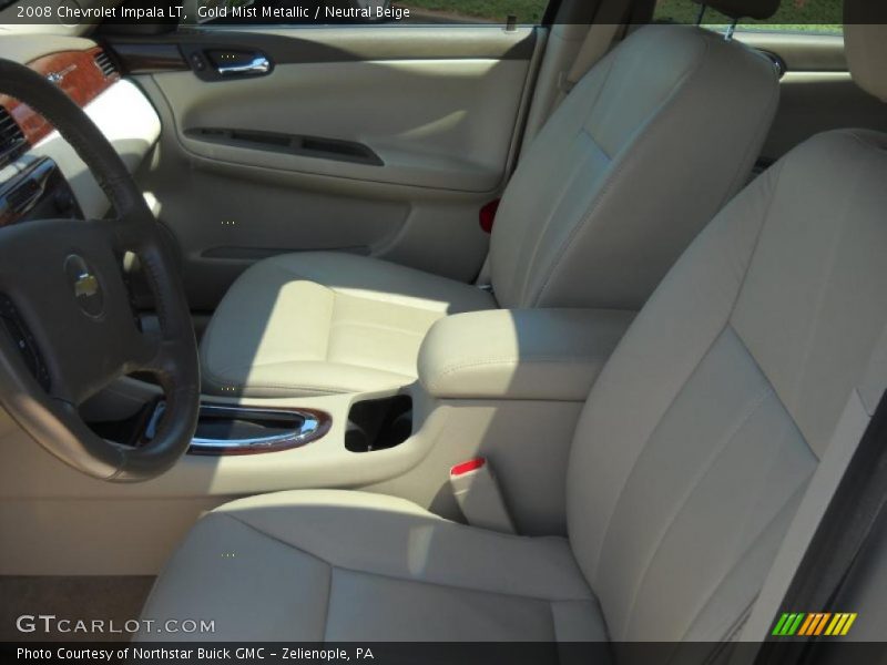 Gold Mist Metallic / Neutral Beige 2008 Chevrolet Impala LT