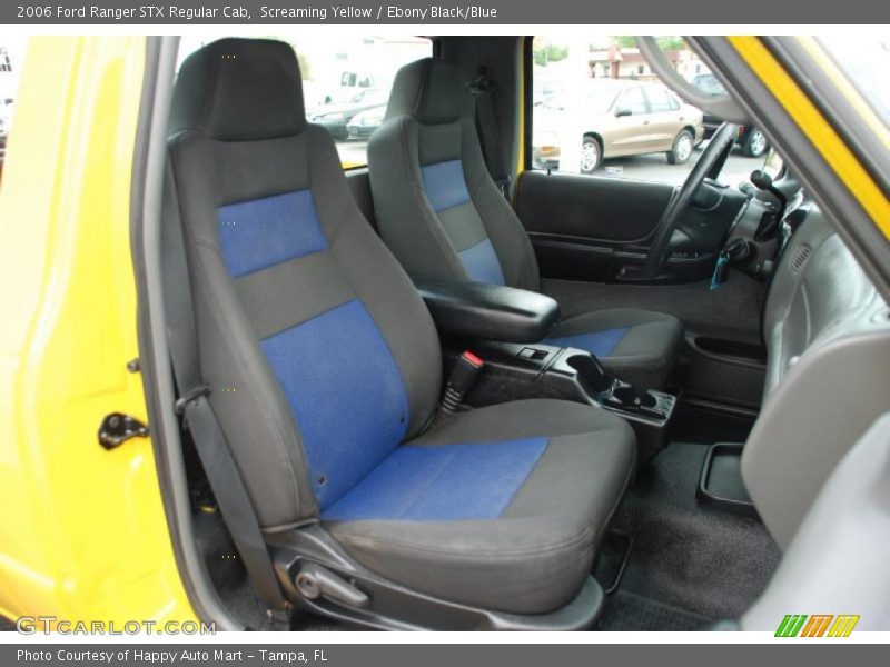 Screaming Yellow / Ebony Black/Blue 2006 Ford Ranger STX Regular Cab