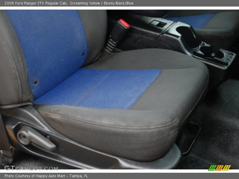 Screaming Yellow / Ebony Black/Blue 2006 Ford Ranger STX Regular Cab