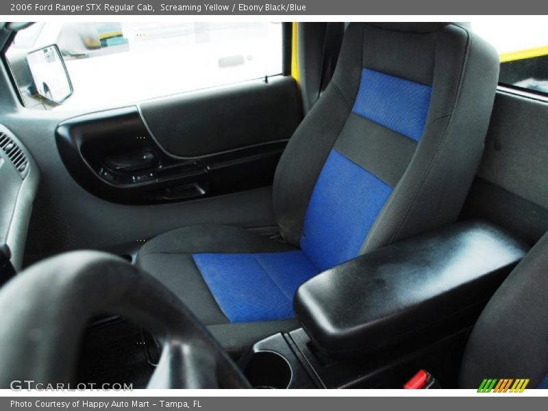 Screaming Yellow / Ebony Black/Blue 2006 Ford Ranger STX Regular Cab