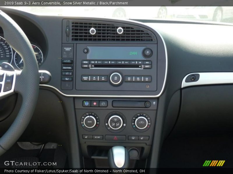Snow Silver Metallic / Black/Parchment 2009 Saab 9-3 Aero Convertible