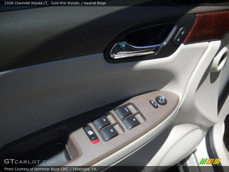 Gold Mist Metallic / Neutral Beige 2008 Chevrolet Impala LT