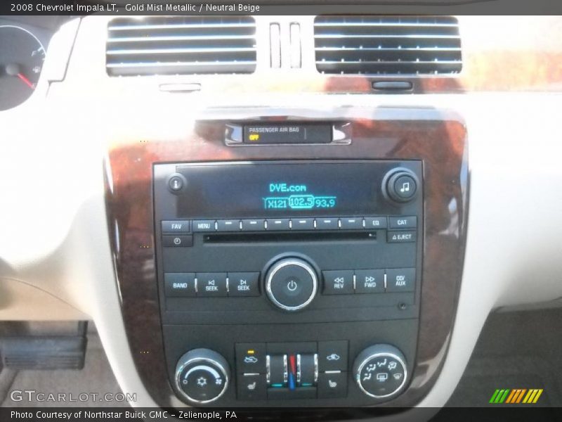 Gold Mist Metallic / Neutral Beige 2008 Chevrolet Impala LT