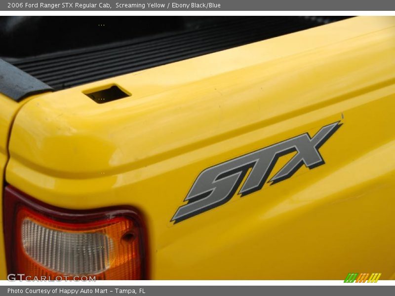 Screaming Yellow / Ebony Black/Blue 2006 Ford Ranger STX Regular Cab