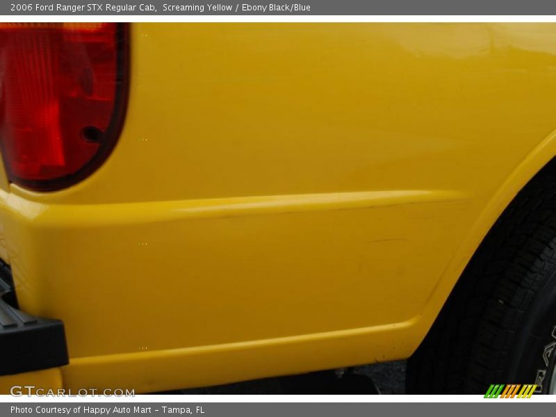 Screaming Yellow / Ebony Black/Blue 2006 Ford Ranger STX Regular Cab