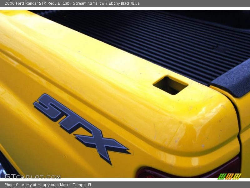 Screaming Yellow / Ebony Black/Blue 2006 Ford Ranger STX Regular Cab