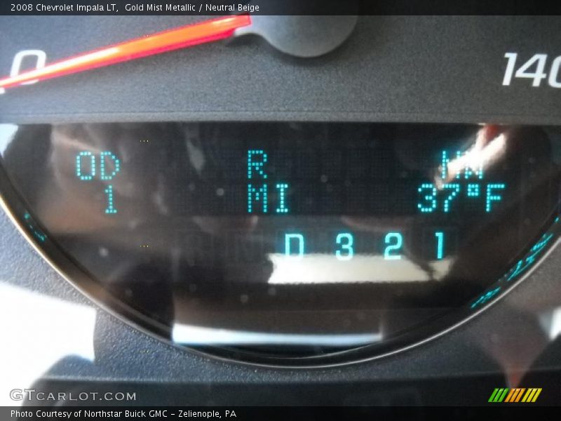 Gold Mist Metallic / Neutral Beige 2008 Chevrolet Impala LT