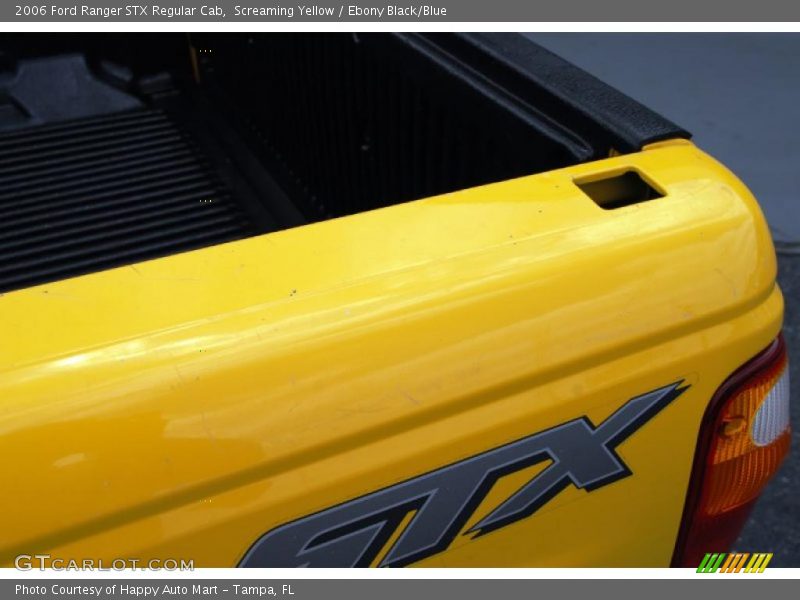 Screaming Yellow / Ebony Black/Blue 2006 Ford Ranger STX Regular Cab