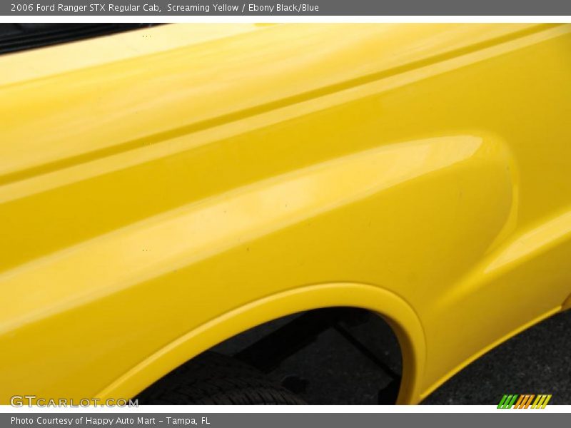 Screaming Yellow / Ebony Black/Blue 2006 Ford Ranger STX Regular Cab
