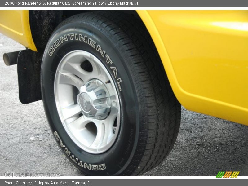 Screaming Yellow / Ebony Black/Blue 2006 Ford Ranger STX Regular Cab