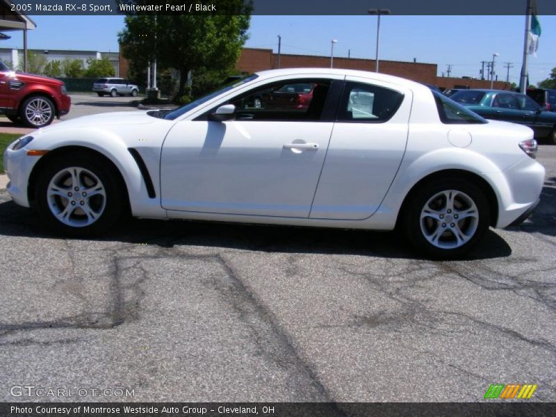 Whitewater Pearl / Black 2005 Mazda RX-8 Sport