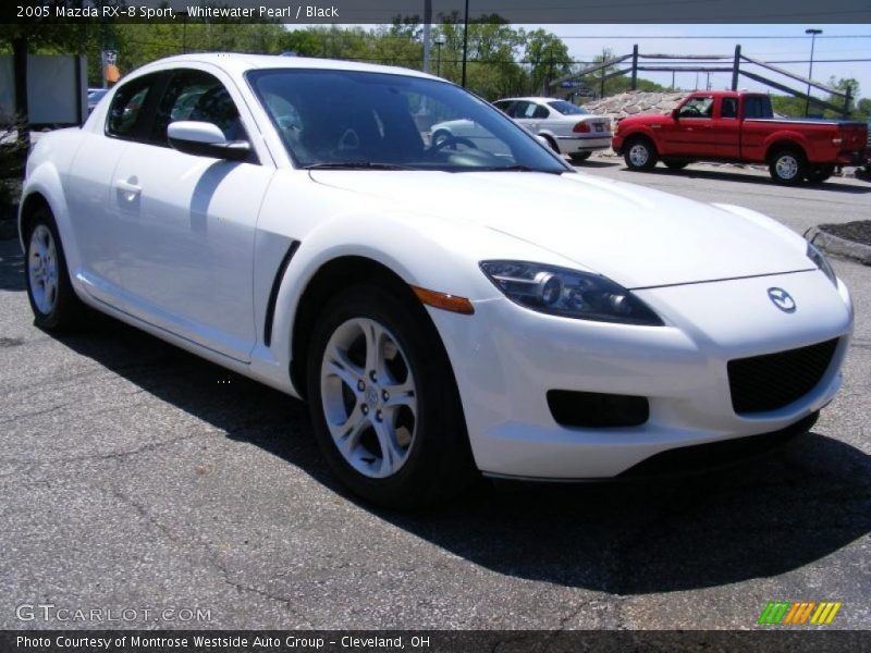Whitewater Pearl / Black 2005 Mazda RX-8 Sport