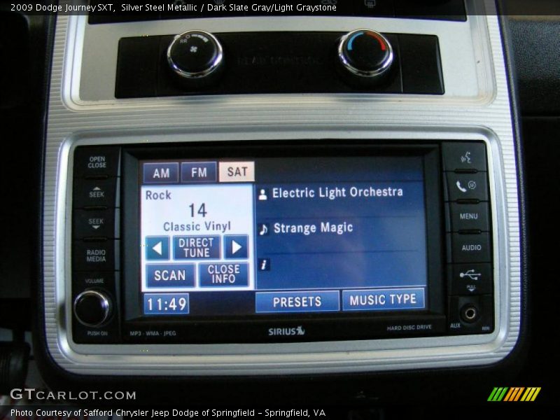 Silver Steel Metallic / Dark Slate Gray/Light Graystone 2009 Dodge Journey SXT