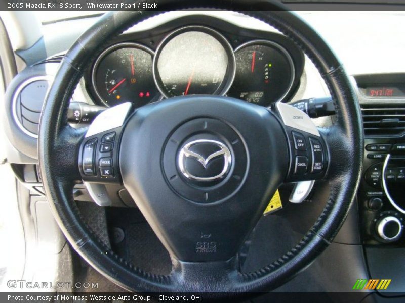 Whitewater Pearl / Black 2005 Mazda RX-8 Sport