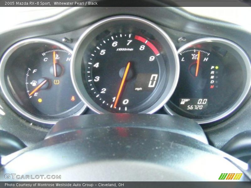 Whitewater Pearl / Black 2005 Mazda RX-8 Sport