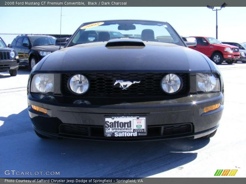 Black / Dark Charcoal 2008 Ford Mustang GT Premium Convertible