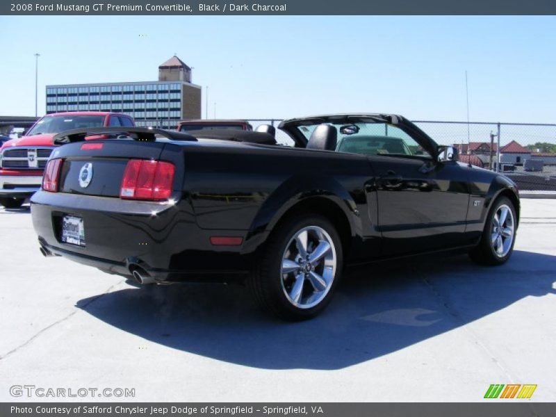 Black / Dark Charcoal 2008 Ford Mustang GT Premium Convertible