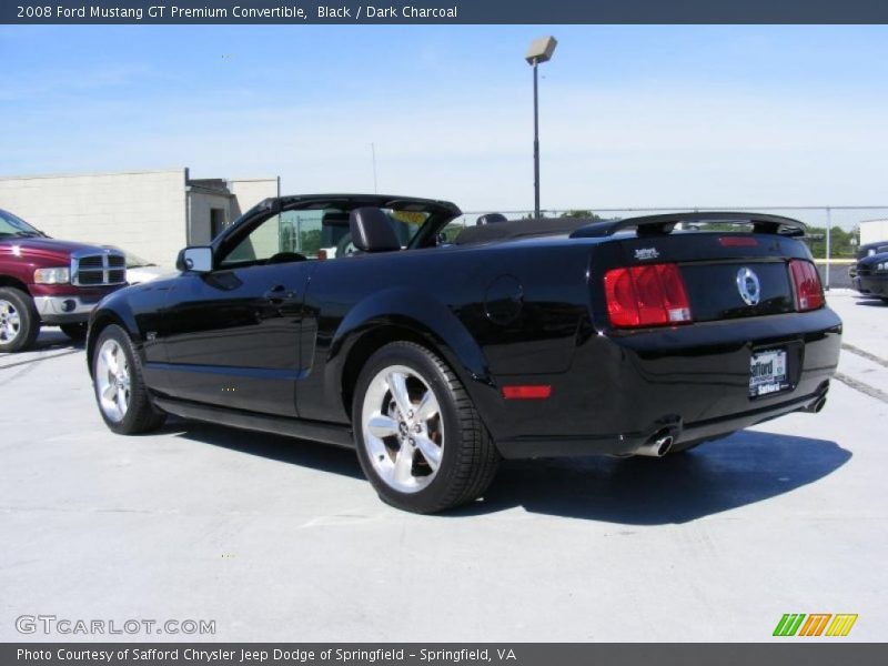 Black / Dark Charcoal 2008 Ford Mustang GT Premium Convertible