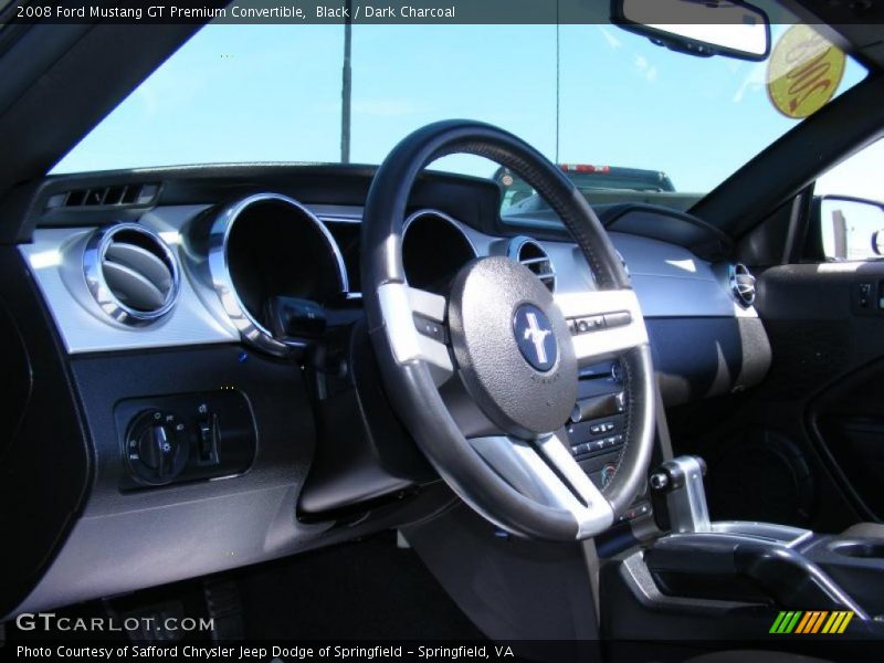 Black / Dark Charcoal 2008 Ford Mustang GT Premium Convertible