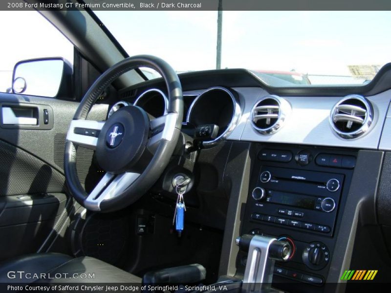 Black / Dark Charcoal 2008 Ford Mustang GT Premium Convertible