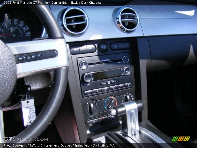 Black / Dark Charcoal 2008 Ford Mustang GT Premium Convertible