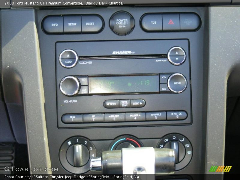 Black / Dark Charcoal 2008 Ford Mustang GT Premium Convertible