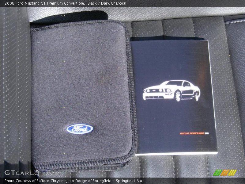 Black / Dark Charcoal 2008 Ford Mustang GT Premium Convertible