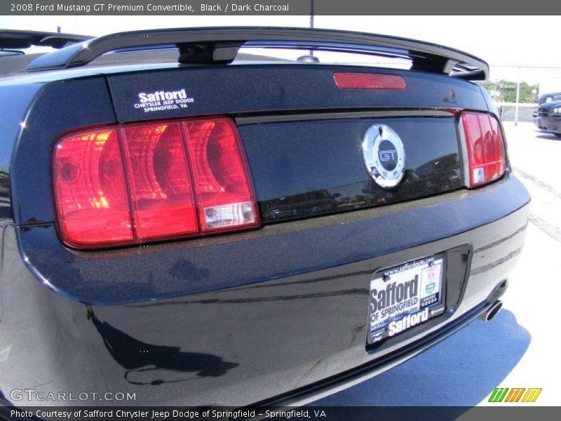 Black / Dark Charcoal 2008 Ford Mustang GT Premium Convertible