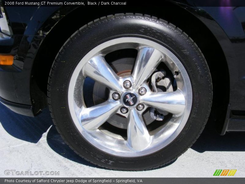 Black / Dark Charcoal 2008 Ford Mustang GT Premium Convertible