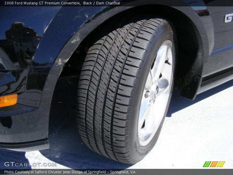 Black / Dark Charcoal 2008 Ford Mustang GT Premium Convertible