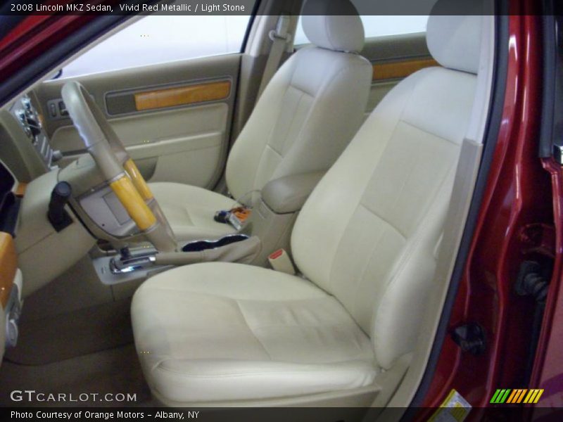 Vivid Red Metallic / Light Stone 2008 Lincoln MKZ Sedan