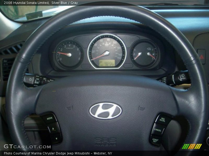 Silver Blue / Gray 2008 Hyundai Sonata Limited