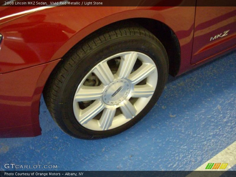 Vivid Red Metallic / Light Stone 2008 Lincoln MKZ Sedan