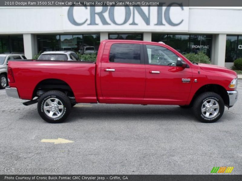 Flame Red / Dark Slate/Medium Graystone 2010 Dodge Ram 3500 SLT Crew Cab 4x4