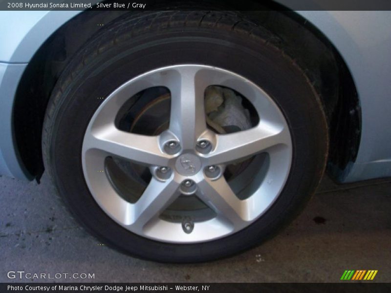 Silver Blue / Gray 2008 Hyundai Sonata Limited