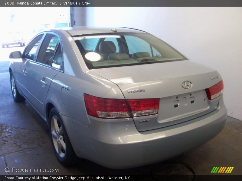 Silver Blue / Gray 2008 Hyundai Sonata Limited