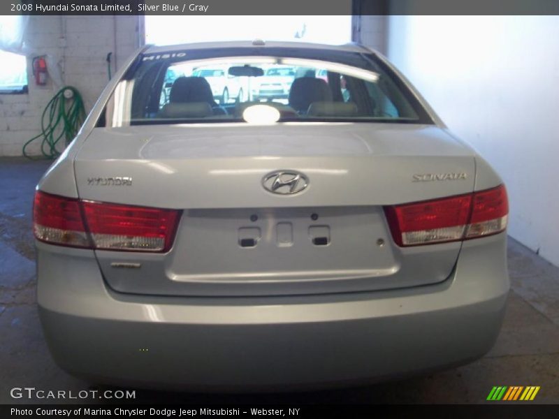 Silver Blue / Gray 2008 Hyundai Sonata Limited