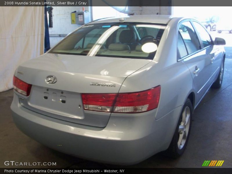 Silver Blue / Gray 2008 Hyundai Sonata Limited