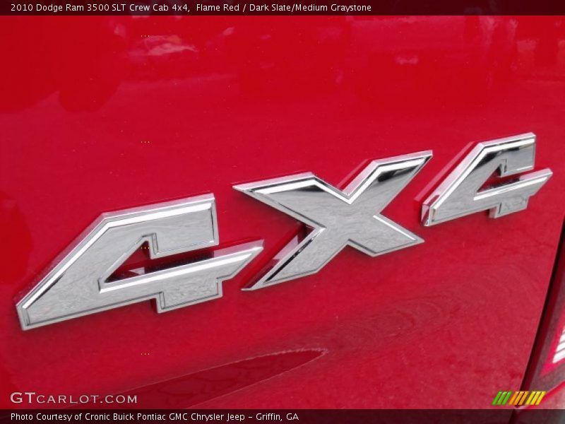 Flame Red / Dark Slate/Medium Graystone 2010 Dodge Ram 3500 SLT Crew Cab 4x4