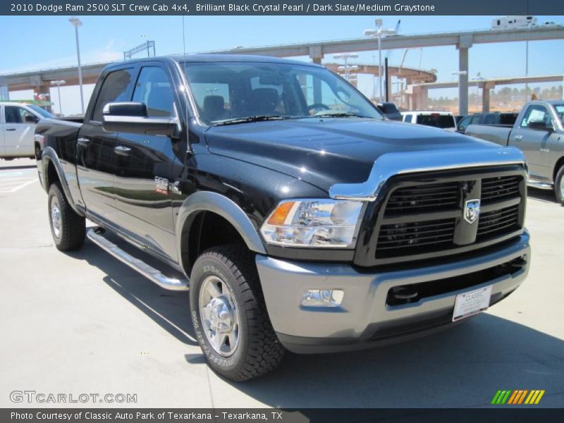 Brilliant Black Crystal Pearl / Dark Slate/Medium Graystone 2010 Dodge Ram 2500 SLT Crew Cab 4x4
